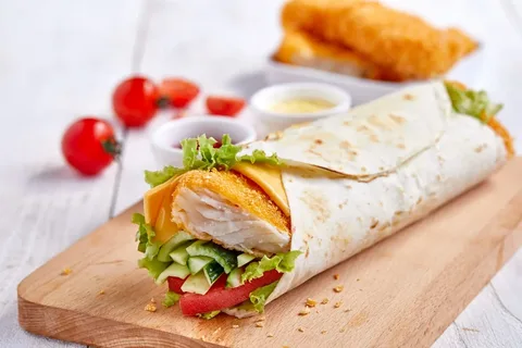 Fried Fish Wrap