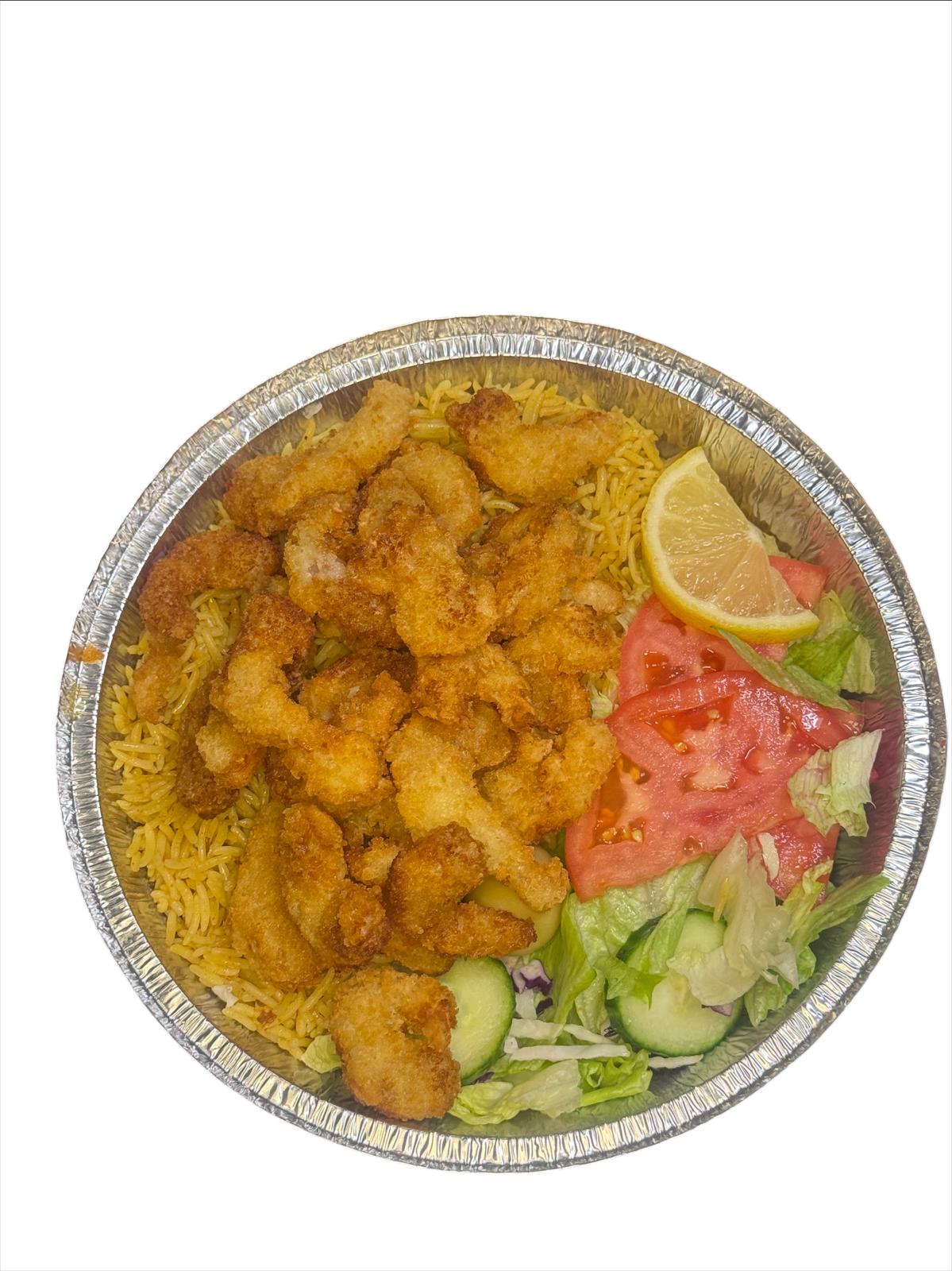 21 pcs Baby Shrimps Over Rice